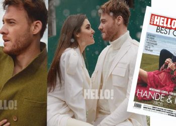 SEVİLEN DİZİ ÇİFTİ HANDE ERÇEL VE KEREM BÜRSİN BEST OF HELLO! KAPAĞINDA